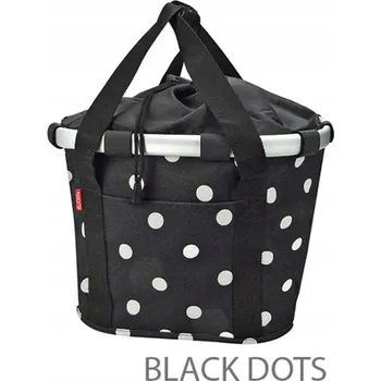 brašna na kolo Přední košík na kolo Klickfix Bike Basket černý