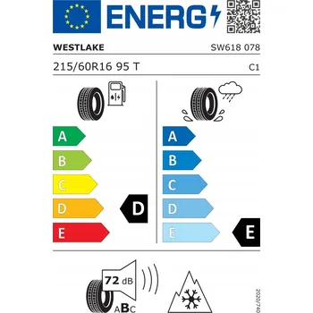 Zimní osobní pneu Zimní pneumatika Westlake SW618 SnowMaster 215/60 R16 95 T přilnavost na sněhu (3PMSF)