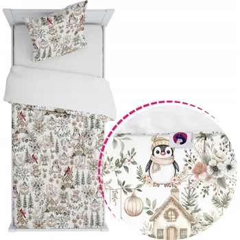 Povlečení Povlečení Vánoční 150x200 velikost IKEA Bavlněné jako Dárek Zimní vzory
