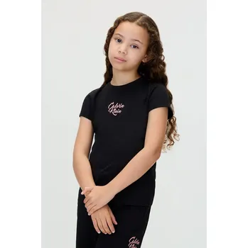 Chlapecké tričko Dětské tričko Calvin Klein Jeans IG0IG03035.9BYA černá 99X, vel. 140
