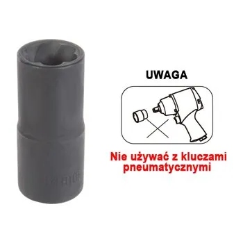 Gola sada Nástavec 1/2" na poškozené šrouby M17 King Ton 9TD403-17M