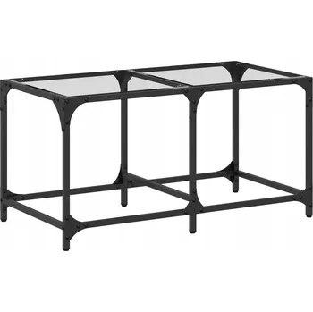 Obývací pokoj Konferenční stolek VidaXL 845974 obdélníkový 40 x 40 x 78,5 cm průhledný