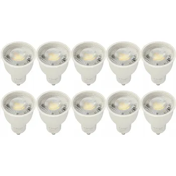 Žárovka 5x LED žárovka GU10 10W 4000K BÍLÁ NEUTRÁLNÍ 120° VÝKONNÁ PREMIUM CCD