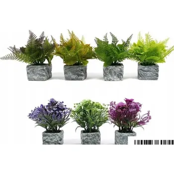 umělá květina KVĚTINY V KVĚTINÁČI okrasná rostlina RŮZNÉ