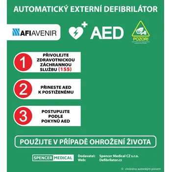 Lékárnička Informační tabule první pomoci 89x97 cm