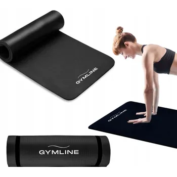 podložka na cvičení Podložka na cvičení Gymline 180 cm x 60 cm černá