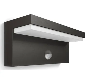 Průmyslové svítidlo Philips Bustan, LED, senzor pohybu, teplá bílá - antracitové (8718696158883)