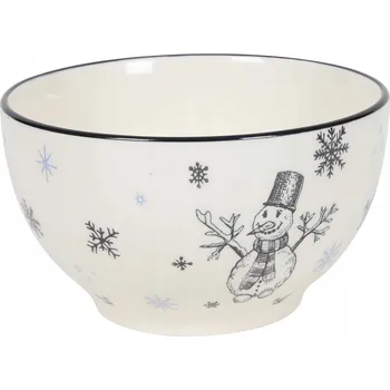 Keramická miska 14cm sněhulák