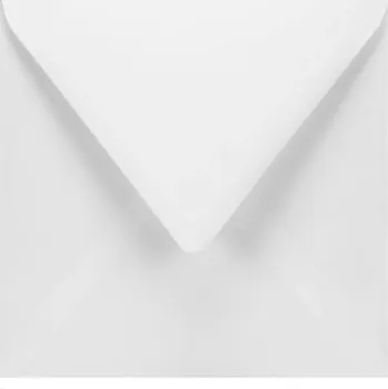 Obálka Čtvercové obálky 15x15 cm Bílé 100g Sada Prémiový Papír