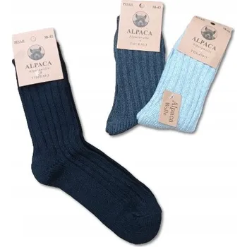 Dámské ponožky Ponožky Dámské vlněné ponožky z alpaky, teplé, podzimní a zimní, vlna alpaka, velikost 35-38
