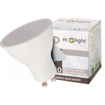 Žárovka LED Žárovka Reflektor GU10 10W 230V 4000K neutrální bílá 800 lm Ecolight