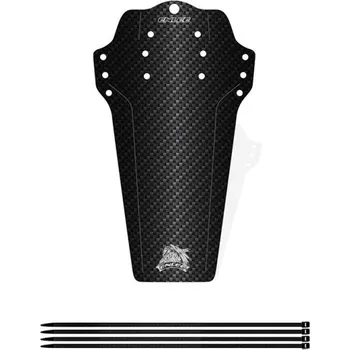 Blatník na kolo Blatník na kolo 27 x 15 cm Univerzální přední a zadní blatník Černý karbonový vzhled jednoduchý sportovní design