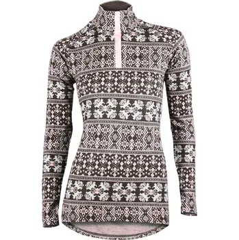 Běžecké oblečení Triko Bagheera Triko Bagheera Merino Dalecarlian Top Polo 87330 dámské dl.r. grey/pink M M