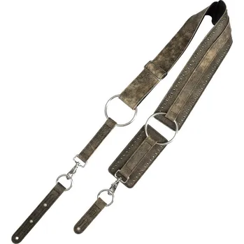 Kytarový popruh Levy's Baldric Distressed Black Kytarový pás (Jako nové)