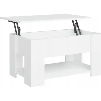 Konferenční stolek Konferenční stolek, bílý, 79x49x41 cm, materiál dřevo