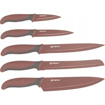 Alpina - Sada nožů z nerezové oceli (bordó) Alpina