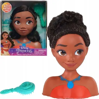PANENKA HLAVA NA ČESÁNÍ A STYLING VLASŮ PRINCEZNA DISNEY VAIANA MOANA