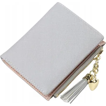 Peněženka Elegantní malá dámská peněženka z měkké PU kůže RŮŽOVÁ na mince a karty