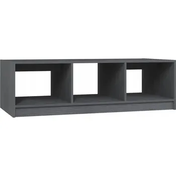 Konferenční stolek Konferenční stolek, šedý, 110x50x34 cm, masivní borovicové dřevo