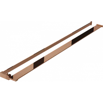 Držák na ručník Mexen příslušenství, polička/držák na ručníky pro sprchovou zástěnu (max 140cm), růžové zlato, 800-02-60