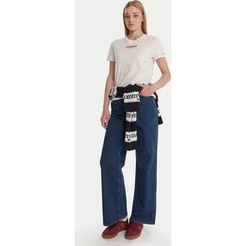 Dámské džíny Tommy Jeans Jeansy Claire DW0DW22438 Tmavomodrá Wide Leg 30_30