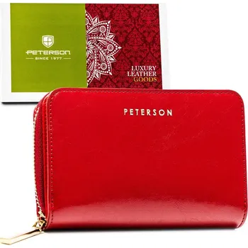 Peněženka Kompaktní dámská peněženka z přírodní kůže Barva: Červená