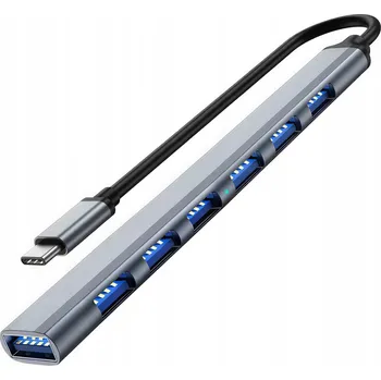 USB hub HUB USB-C 7 PORTŮ USB 7V1 USB 3.0 2.0 ROZBOČOVAČ MACSEO_PL