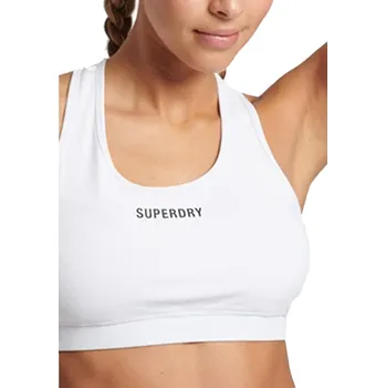 Podprsenka SUPERDRY Dámská sportovní podprsenka Superdry Core Mid Impact XS BÍLÁ