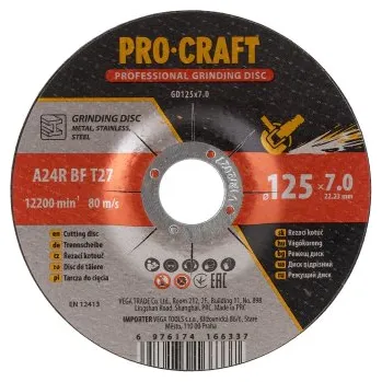 Brusný kotouč Brusný kotouč Procraft GD125x7.0 | GD125x7.0