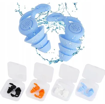 Špunt do uší Špunty do uší silikonové tlumící pro spaní plavání 4 páry