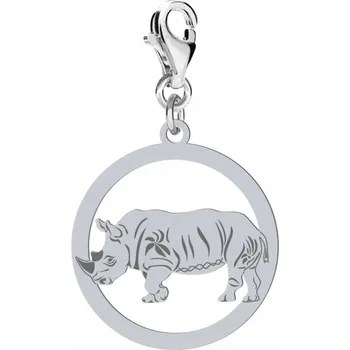 Přívěsek Stříbrný přívěsek Nosorožec 925 Dárek Žena Šperky VĚNOVÁNÍ DÁREK