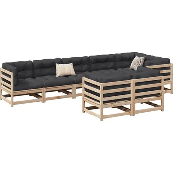 Zahradní sestava zahrada-XL 8dílná zahradní sedací souprava masivní borovice 3299500