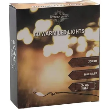 Vánoční dekorace Světelný řetěz 60LED 300cm