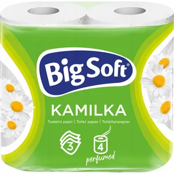 Toaletní papíry Kamilka, Big Soft, Toaletní papír 3vrstvý, 4x160 kusů