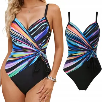 Dámské plavky EModne černé jednodílné plavky velikosti XL