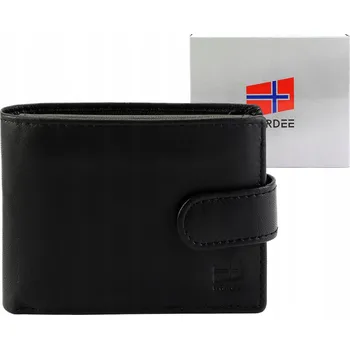Peněženka Peněženka NORDEE , přírodní kůže, černá - muž