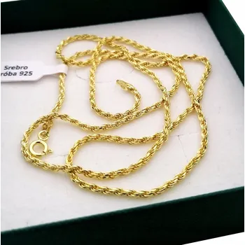 Řetízek Dámský zlatý Řetízek Kordel 60Cm Ryzost 925