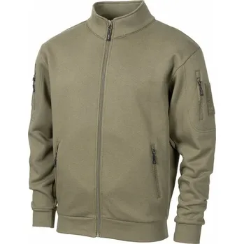 Pánská móda MFH Mikina za zip TACTICAL ZELENÁ XL ZELENÁ - OLIV