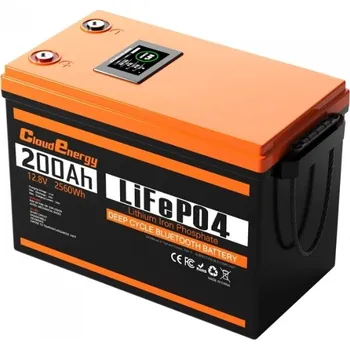 Záložní baterie Akumulátor LiFePO4 Cloudenergy 12 V 200 Ah