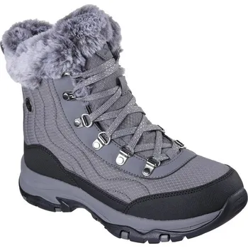 Dámské holínky Dámské vysoké zimní boty SKECHERS-Trego Stormie WP W charcoal/black Šedá 41