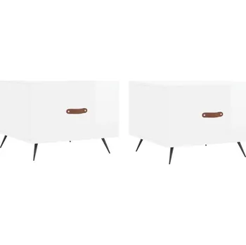 Konferenční stolek Konferenční stolek VidaXL 829337 čtvercový 50 x 50 x 40 cm bílý