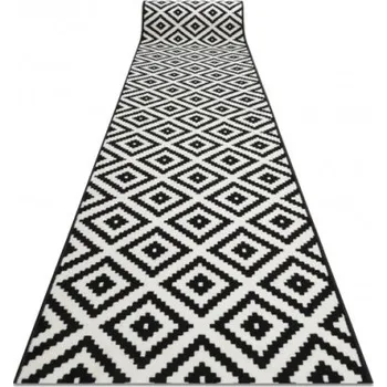 Koberec Běhoun BCF MORAD Ruta romby černý / krém