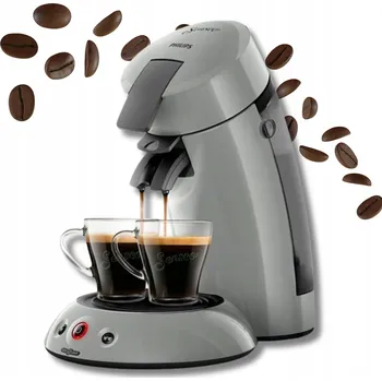 Kávovar Kávovar na kapsle a pody Philips HD7806 1 bar stříbrný/šedý