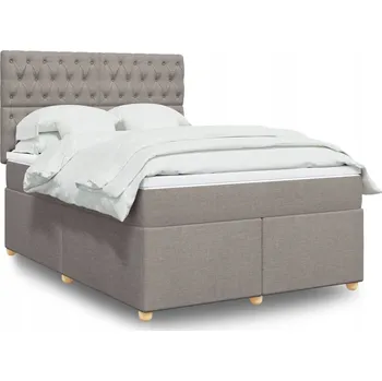 Postel Jednolůžková dřevěná postel VidaXL 140x200 cm, odstíny šedé