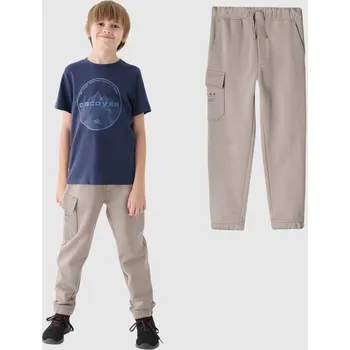 Chlapecké tepláky 4F Jogger sportovní šedé 4FJWAW24TTROM760 velikost 146