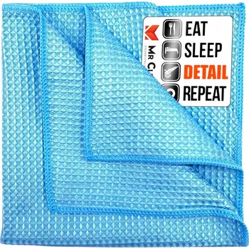 Monster Shine vaflová mikrovlákna na čištění oken a skel v autě 40x40 cm