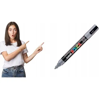 Permanentní dekorativní fix šedý Uni Posca 1 ks
