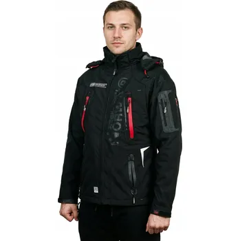 Pánská softshellová bunda Geographical Norway pánská softshellová bunda s kapucí Techno, velikost S