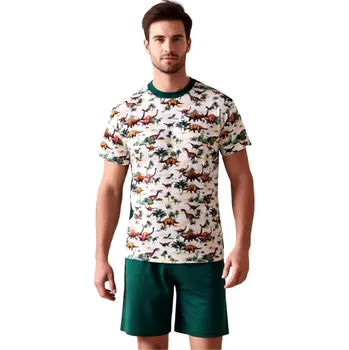 Pánské pyžamo Pánské Pyžamo Krátké FOLTÝN PK 505 Velikost: XL