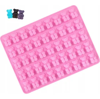 Forma na pečení Silikonová formička na mýdlo, formičky MEDVÍDCI, 48 ks